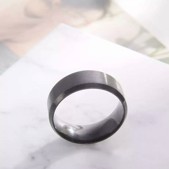 Stainless Steel PLAIN MATT FINISHED MEN BIKER RING - Picture 15 of 15